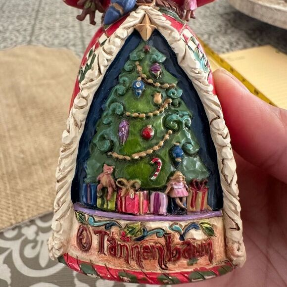 Jim Shore Heartwood Creek "O Tannenbaum Santa" Hanging Ornament 2 Pieces - Picture 3 of 7